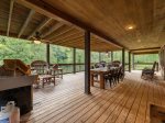 The River House: Entry Level Deck Dining Area